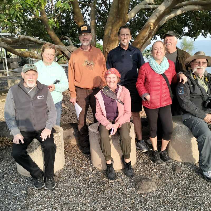 Short Term Mission Trip to Israel - A great team at Capernaum